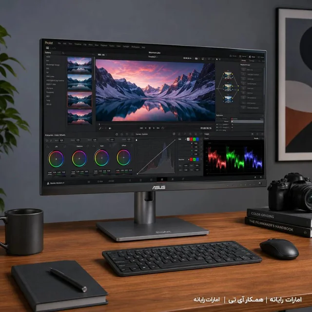 مانیتور 27 اینچ ایسوس مدل PA279CRV با وضوح Full HD، پنل IPS و نرخ به‌روزرسانی 160 هرتز